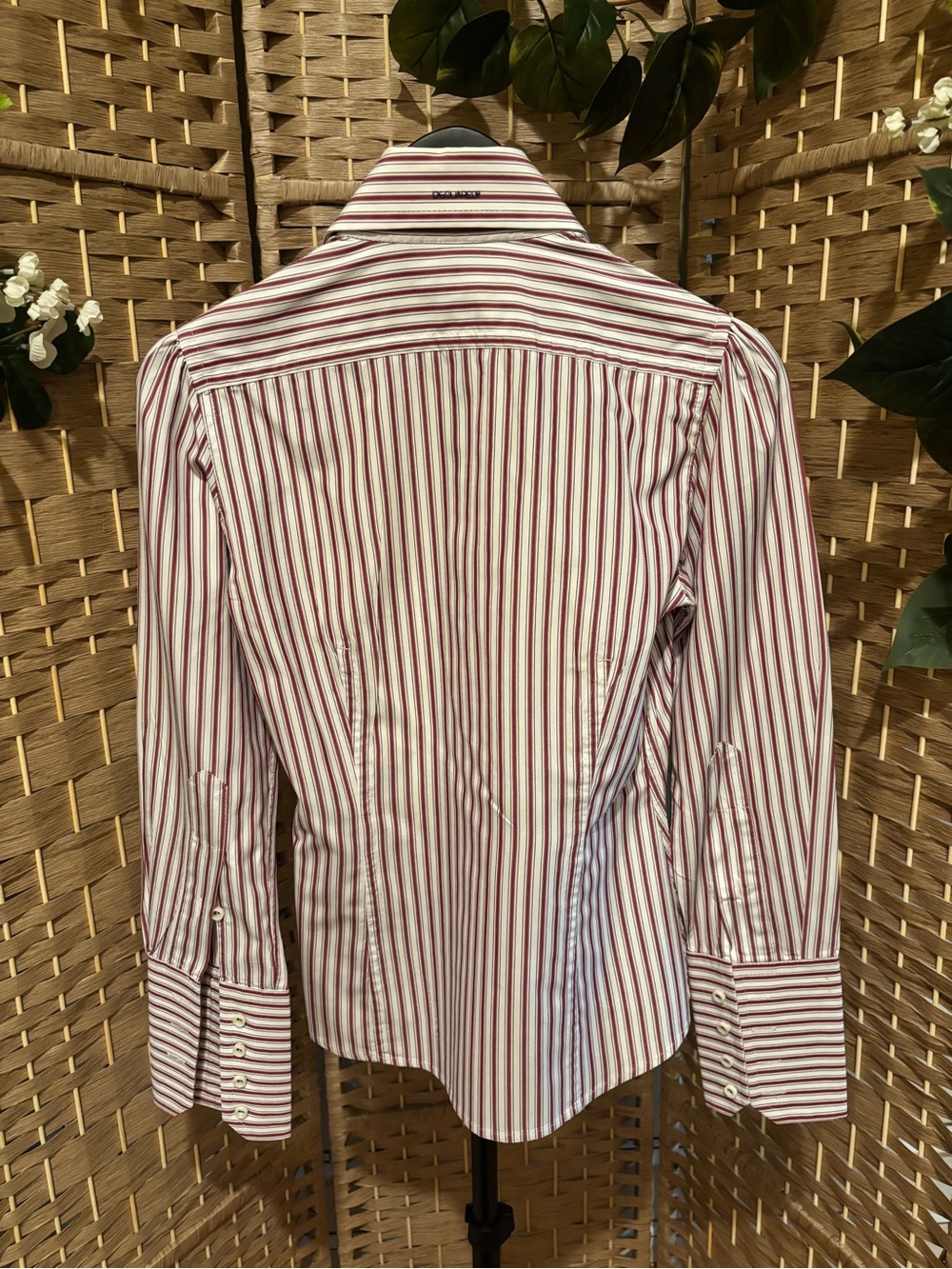 Vintage DSQUARED2 Red and White Striped Shirt - Picture 4 of 9